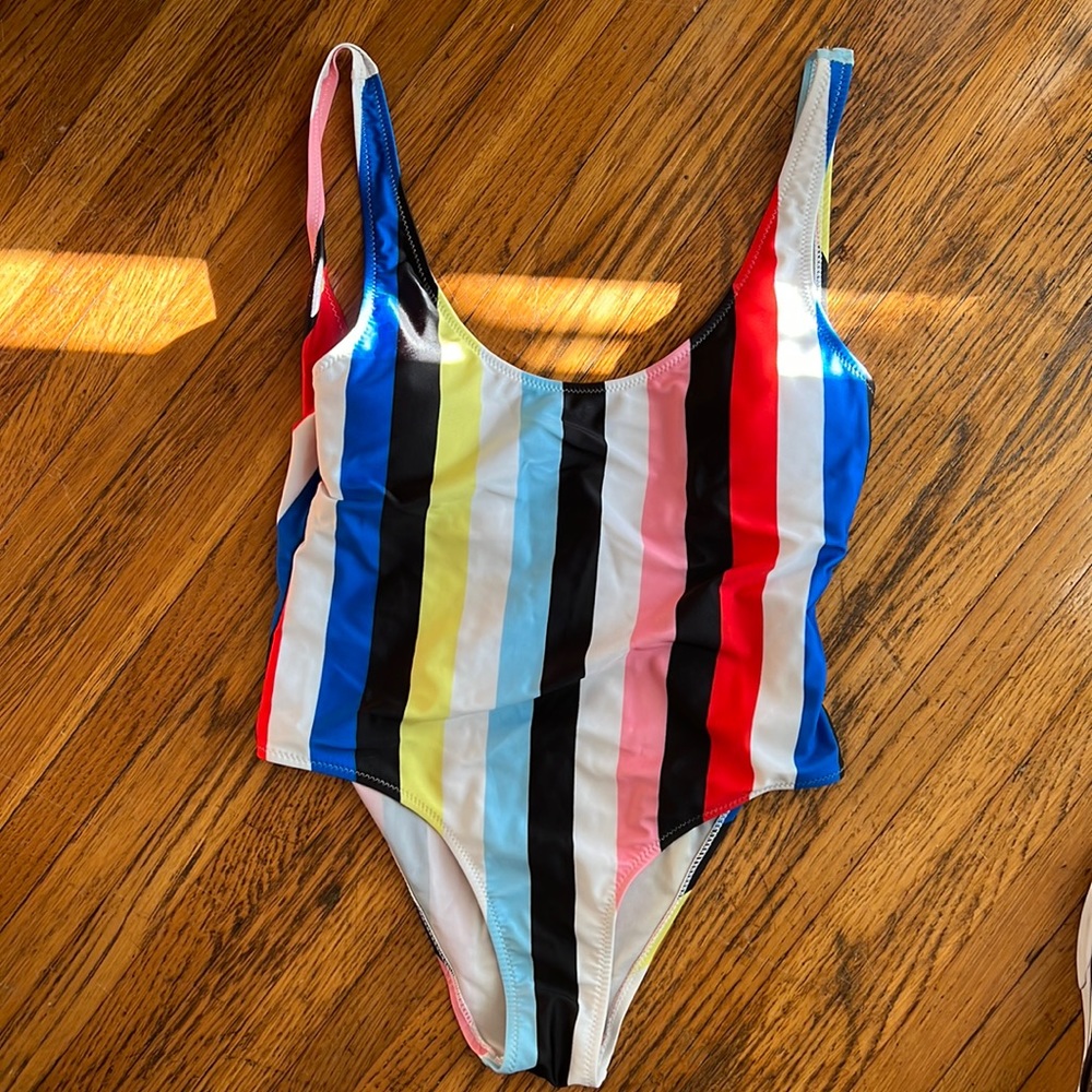 Striped one piece
